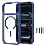 Husa Tech-Protect Magmat cu MagSafe compatibila cu iPhone 18 Pro / 17 Pro, Dark Blue / Clear 3 - lerato.ro