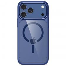 Husa Tech-Protect Magmat cu MagSafe compatibila cu iPhone 18 Pro / 17 Pro, Dark Blue / Clear