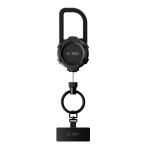 Breloc pentru carcase Tech-Protect ATH03 UrbanLoop, Cablu retractabil din otel, Lungime 99cm, Negru 3 - lerato.ro