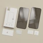 Set 2 folii sticla securizata Tech-Protect Glass SPY Plus Privacy, Kit montare inclus, compatibile cu iPhone 18 Pro, Negru 11 - lerato.ro