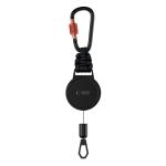 Breloc pentru carcase Tech-Protect ATH04 UrbanLoop, Cablu retractabil din otel, Lungime 99cm, Negru 4 - lerato.ro