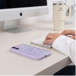 Husa Tech-Protect BasicMag cu MagSafe compatibila cu iPhone 17, Mov 6 - lerato.ro