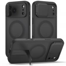 Huse si carcase iPhone 18 Pro, Husa Tech-Protect Kevlar Aura cu MagSafe compatibila cu iPhone 18 Pro / 17 Pro, Matte Black, lerato.ro