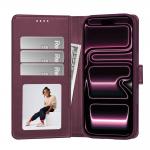 Husa Tech-Protect Wallet cu MagSafe compatibila cu iPhone 18 Pro / 17 Pro, Burgundy 3 - lerato.ro