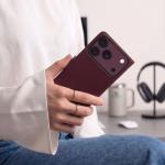 Husa Tech-Protect Wallet cu MagSafe compatibila cu iPhone 18 Pro / 17 Pro, Burgundy 9 - lerato.ro