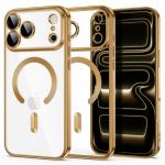 Husa Tech-Protect MagFlex cu MagSafe compatibila cu iPhone 18 Pro / 17 Pro, Gold / Clear 4 - lerato.ro