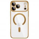 Husa Tech-Protect MagFlex cu MagSafe compatibila cu iPhone 18 Pro / 17 Pro, Gold / Clear 2 - lerato.ro