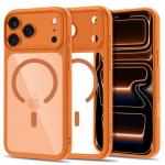 Husa Tech-Protect MagPeak cu MagSafe compatibila cu iPhone 18 Pro / 17 Pro, Portocaliu / Transparent 4 - lerato.ro