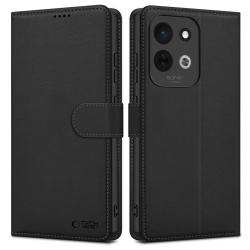 Husa flip cover Tech-Protect Wallet compatibila cu Xiaomi Redmi 17 4G / 5G, Negru