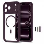 Husa Tech-Protect MagPeak cu MagSafe compatibila cu iPhone 17 Pro Max / 18 Pro Max, Mov / Transparent 3 - lerato.ro