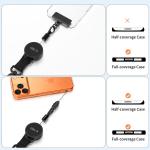 Breloc pentru carcase Tech-Protect ATH01 UrbanLoop, Cablu retractabil din otel, Lungime 65cm, Negru 7 - lerato.ro