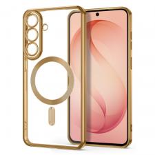 Carcasa Tech-Protect MagFlex cu MagSafe compatibila cu Samsung Galaxy S26 FE, Gold / Clear