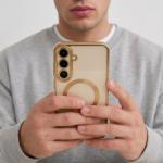 Carcasa Tech-Protect MagFlex cu MagSafe compatibila cu Samsung Galaxy S26 FE, Gold / Clear 8 - lerato.ro