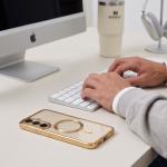 Carcasa Tech-Protect MagFlex cu MagSafe compatibila cu Samsung Galaxy S26 FE, Gold / Clear 9 - lerato.ro