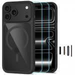 Kit protectie 3in1 Tech-Protect MagOne cu MagSafe + 2 folii proectie Glass Plus compatibile cu iPhone 18 Pro / 17 Pro, Black / Clear 2 - lerato.ro