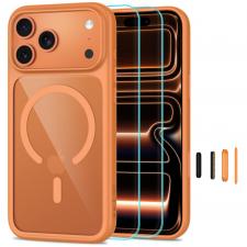 Huse si carcase iPhone 18 Pro, Kit protectie 3in1 Tech-Protect MagOne cu MagSafe + 2 folii proectie Glass Plus compatibile cu iPhone 18 Pro / 17 Pro, Portocaliu / Transparent, lerato.ro