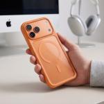 Kit protectie 3in1 Tech-Protect MagOne cu MagSafe + 2 folii proectie Glass Plus compatibile cu iPhone 18 Pro / 17 Pro, Portocaliu / Transparent 9 - lerato.ro