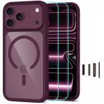 Kit protectie 3in1 Tech-Protect MagOne cu MagSafe + 2 folii proectie Glass Plus compatibile cu iPhone 18 Pro / 17 Pro, Dark Purple / Clear 2 - lerato.ro