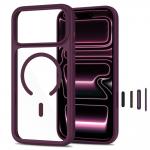 Kit protectie 3in1 Tech-Protect MagOne cu MagSafe + 2 folii proectie Glass Plus compatibile cu iPhone 18 Pro / 17 Pro, Dark Purple / Clear 6 - lerato.ro
