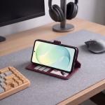 Husa flip cover Tech-Protect Wallet compatibila cu Samsung Galaxy S26 FE, Burgundy 3 - lerato.ro