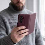 Husa flip cover Tech-Protect Wallet compatibila cu Samsung Galaxy S26 FE, Burgundy 6 - lerato.ro