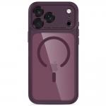 Husa Tech-Protect MagPeak cu MagSafe compatibila cu iPhone 18 Pro / 17 Pro, Burgundy / Clear 2 - lerato.ro