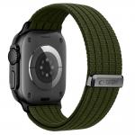 Curea Tech-Protect Nylon Sport compatibila cu Apple Watch 44/45/46/49 mm, Military Green 3 - lerato.ro