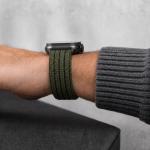 Curea Tech-Protect Nylon Sport compatibila cu Apple Watch 44/45/46/49 mm, Military Green 8 - lerato.ro