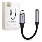 Adaptor audio Tech-Protect Ultraboost, USB-C la Jack 3.5mm mama, Lungime 11.5cm, Negru / Gri 3 - lerato.ro