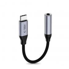 Adaptor audio Tech-Protect Ultraboost, USB-C la Jack 3.5mm mama, Lungime 11.5cm, Negru / Gri