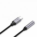 Adaptor audio Tech-Protect Ultraboost, USB-C la Jack 3.5mm mama, Lungime 11.5cm, Negru / Gri 4 - lerato.ro