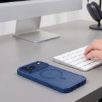 Husa Tech-Protect Magmat cu MagSafe compatibila cu iPhone 18 Pro Max / 17 Pro Max, Matte Blue 8 - lerato.ro