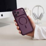 Husa Tech-Protect Magmat cu MagSafe compatibila cu iPhone 18 Pro Max / 17 Pro Max, Matte Burgundy 10 - lerato.ro
