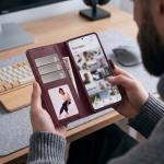 Husa flip cover Tech-Protect Wallet compatibila cu Xiaomi Redmi Note 17 Pro, Burgundy 5 - lerato.ro