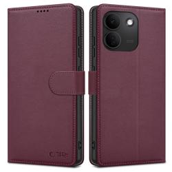 Husa flip cover Tech-Protect Wallet compatibila cu Xiaomi Redmi Note 17 Pro Max, Burgundy