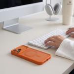 Husa Tech-Protect Magmat cu Magsafe compatibila cu iPhone 18 Pro / 17 Pro, Matte Orange 7 - lerato.ro