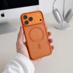Husa Tech-Protect Magmat cu MagSafe compatibila cu iPhone 18 Pro Max / 17 Pro Max, Matte Orange 9 - lerato.ro