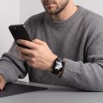 Curea Tech-Protect Silicone compatibila cu Apple Watch 8/9/10/11/12/SE/Ultra, 44/45/46/49mm, Negru 4 - lerato.ro