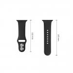 Curea Tech-Protect Silicone compatibila cu Apple Watch 8/9/10/11/12/SE/Ultra, 44/45/46/49mm, Negru 8 - lerato.ro