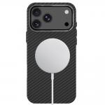 Husa Tech-Protect Ion Carbon cu MagSafe compatibila cu iPhone 18 Pro / 17 Pro, Negru / Silver  4 - lerato.ro