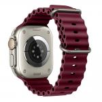 Curea Tech-Protect Iconband Pro compatibila cu Apple Watch 8/9/10/11/12/SE/Ultra, 44/45/46/49mm, Burgundy  3 - lerato.ro