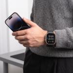 Curea Tech-Protect Silicone Line compatibila cu Apple Watch 8/9/10/11/12/SE/Ultra, 44/45/46/49mm, Negru 5 - lerato.ro