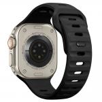 Curea Tech-Protect Silicone Line compatibila cu Apple Watch 8/9/10/11/12/SE/Ultra, 44/45/46/49mm, Negru 8 - lerato.ro