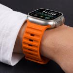 Curea Tech-Protect Silicone Line compatibila cu Apple Watch 8/9/10/11/12/SE/Ultra, 44/45/46/49mm, Portocaliu 7 - lerato.ro