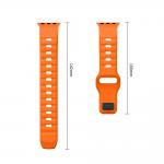 Curea Tech-Protect Silicone Line compatibila cu Apple Watch 8/9/10/11/12/SE/Ultra, 44/45/46/49mm, Portocaliu 8 - lerato.ro