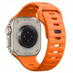 Curea Tech-Protect Silicone Line compatibila cu Apple Watch 8/9/10/11/12/SE/Ultra, 44/45/46/49mm, Portocaliu 9 - lerato.ro
