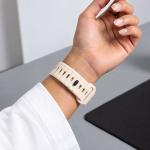 Curea Tech-Protect Silicone Line compatibila cu Apple Watch 8/9/10/11/12/SE/Ultra, 44/45/46/49mm, Bej 4 - lerato.ro