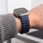 Curea Tech-Protect Silicone Line compatibila cu Apple Watch 8/9/10/11/12/SE/Ultra, 44/45/46/49mm, Navy Blue 6 - lerato.ro