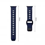 Curea Tech-Protect Silicone Line compatibila cu Apple Watch 8/9/10/11/12/SE/Ultra, 44/45/46/49mm, Navy Blue 7 - lerato.ro