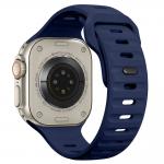 Curea Tech-Protect Silicone Line compatibila cu Apple Watch 8/9/10/11/12/SE/Ultra, 44/45/46/49mm, Navy Blue 8 - lerato.ro
